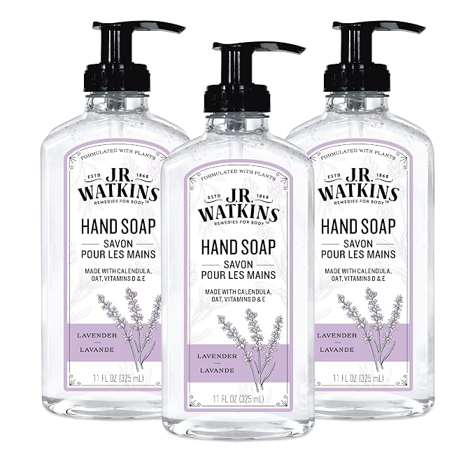 J.R. Watkins Gel Hand Soap, 3 Pack of 11 Fl Oz by JRWatkins