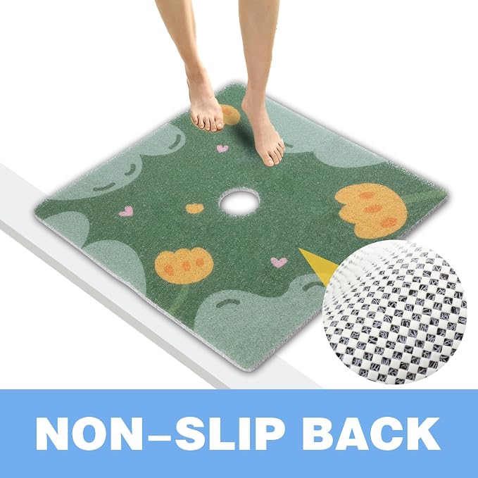Square Shower Mat 23x23 Inch Non-Slip - Image 5