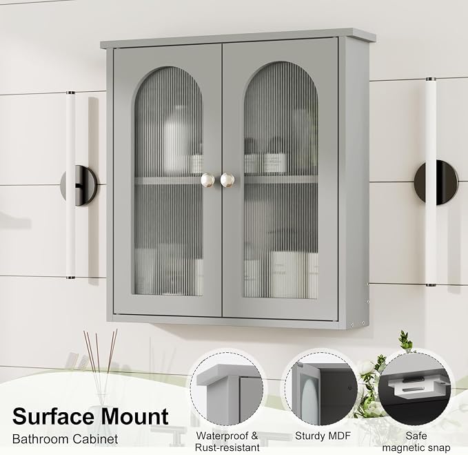Bathroom Wall Cabinet, Medicine Cabinets Wall Mounted - Image 4