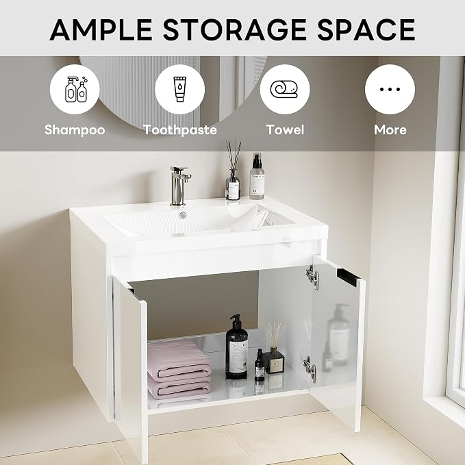 24“ Floating Bathroom Vanity - Image 3
