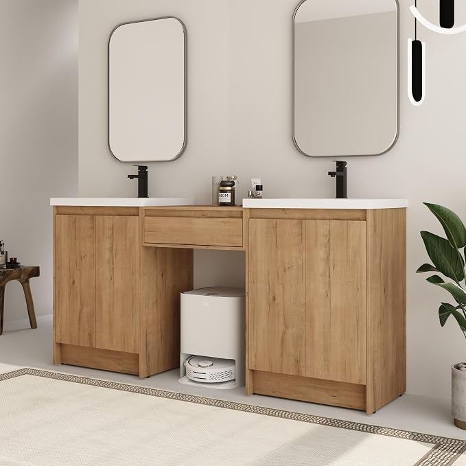72 Inch Bathroom Vanity with Sink, Double Bathroom Vanities with Two Sinks - Image 9