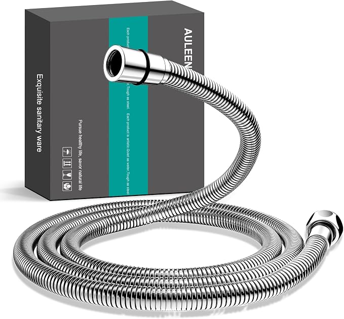 shower hose 304 stainless steel extra long shower hose replacement handheld by AULEEND