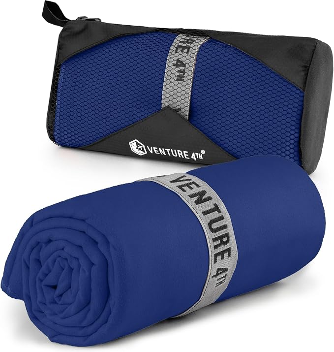 VENTURE 4TH Quick Dry Towel. Microfiber Travel Towel Ideal by VENTURE4TH