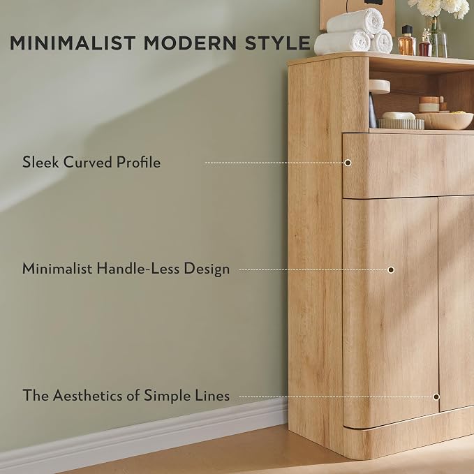 ACCOHOHO Modern Minimalist Bathroom Cabinet - Image 5