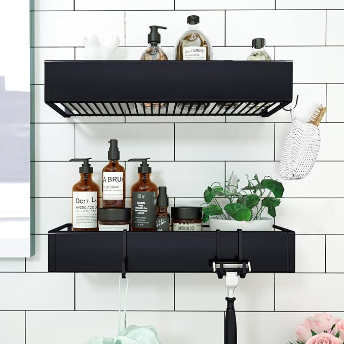 Shower Caddy, Adhesive Shower Organizer - Image 4