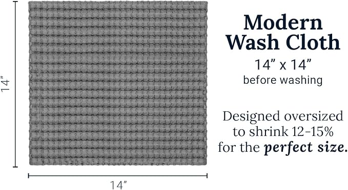 GILDEN TREE Waffle Bath Towels Wash Cloths - Image 9