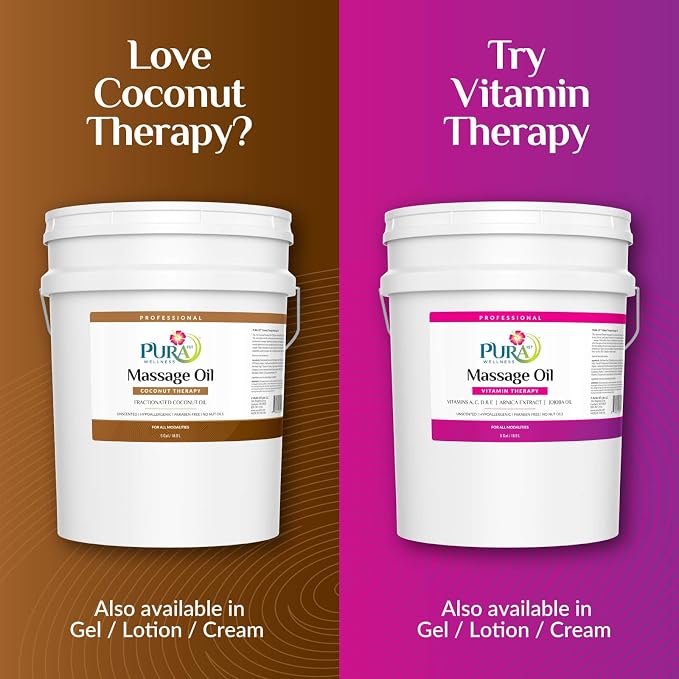 Coconut Therapy 5 Gallon Massage Oil, Coconut Oil, Professional Deep Tissue - Image 6