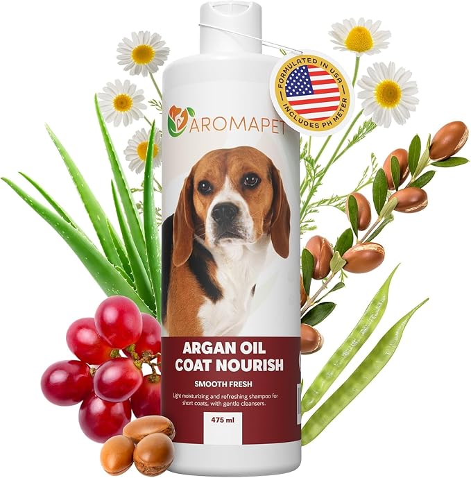 Argan Oil Coat Nourish Dog Shampoo by AROMAPET