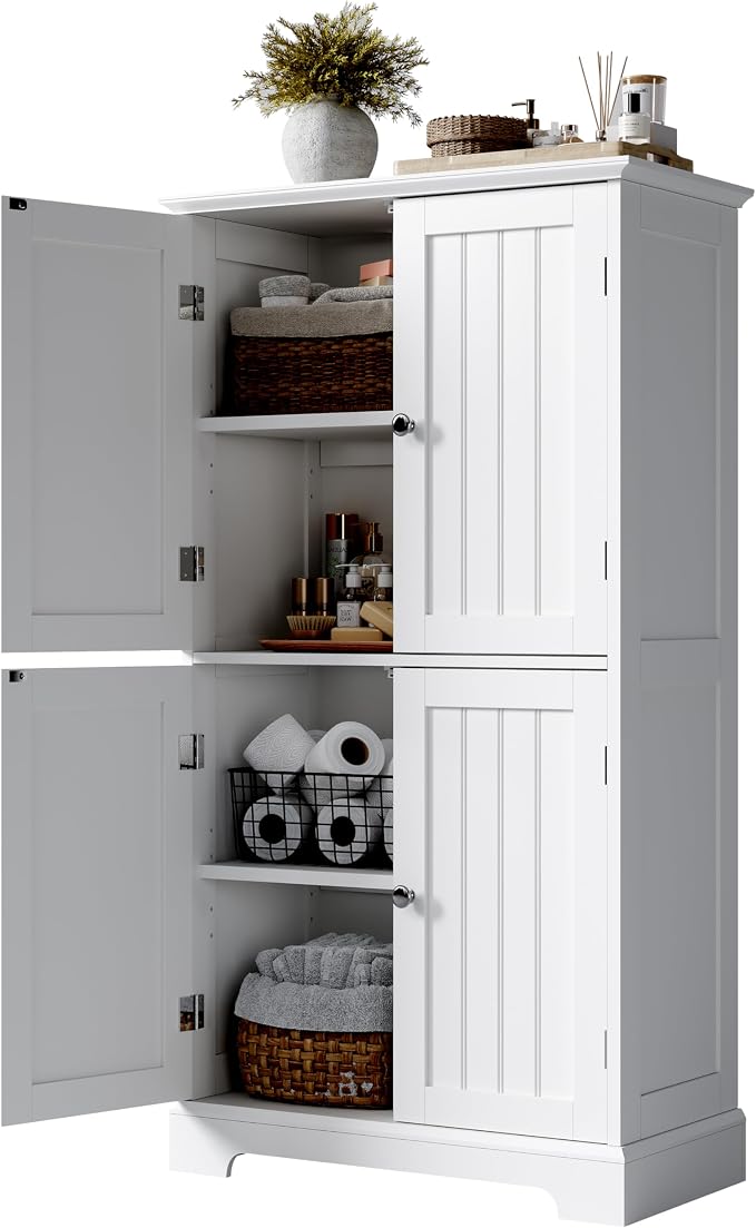 ChooChoo Bathroom Floor Cabinet, Modern Bathroom Storage Cabinet - Image 9