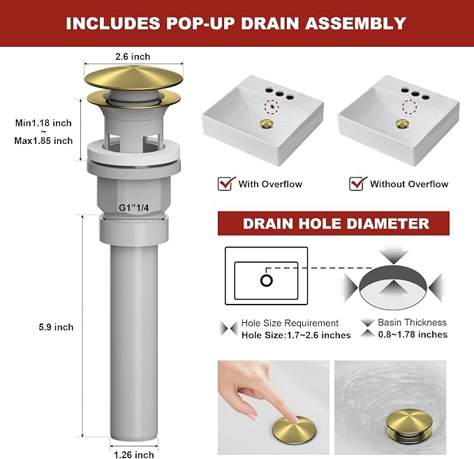 Brushed Gold Bathroom Faucet Waterfall Vanity Faucet - Image 7