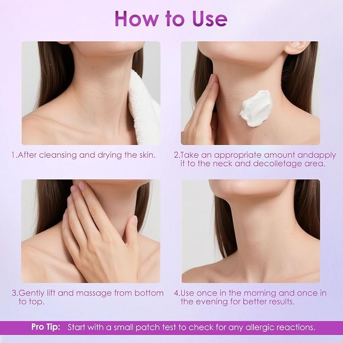 Retinol, Collagen & Hyaluronic Acid Neck Firming Cream – Anti-Aging Neck Cream - Image 7