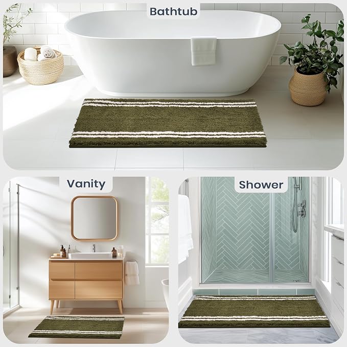 PURRUGS Bathroom Rug Non-Slip Machine Washable 30" x 46", Super Absorbent and - Image 5