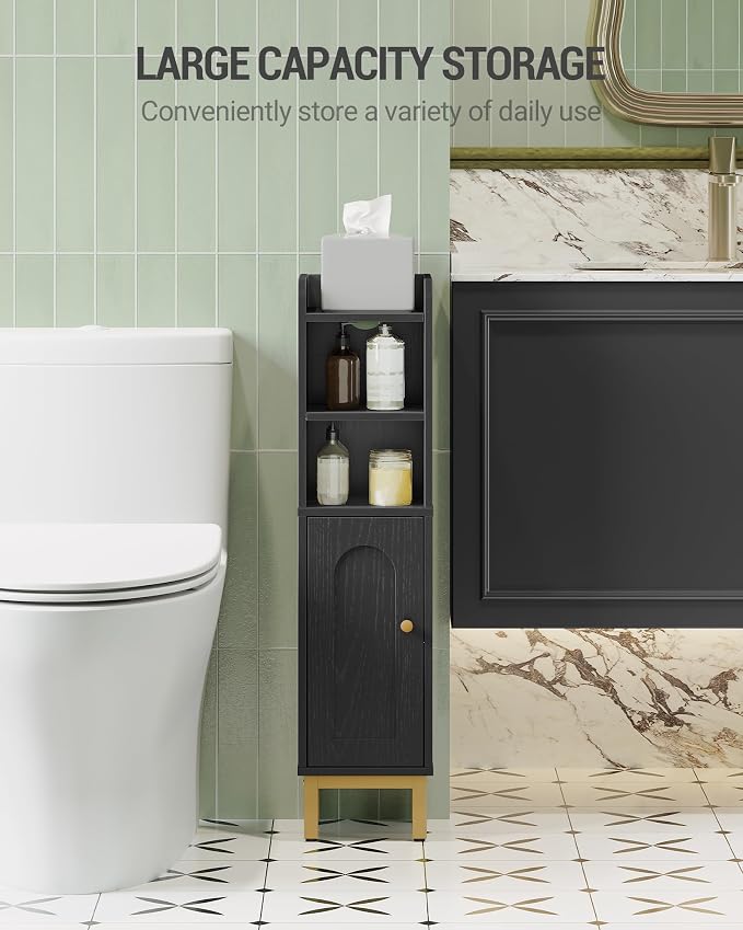 Bathroom Storage Cabinet, Small Corner Floor Cabinet - Image 5