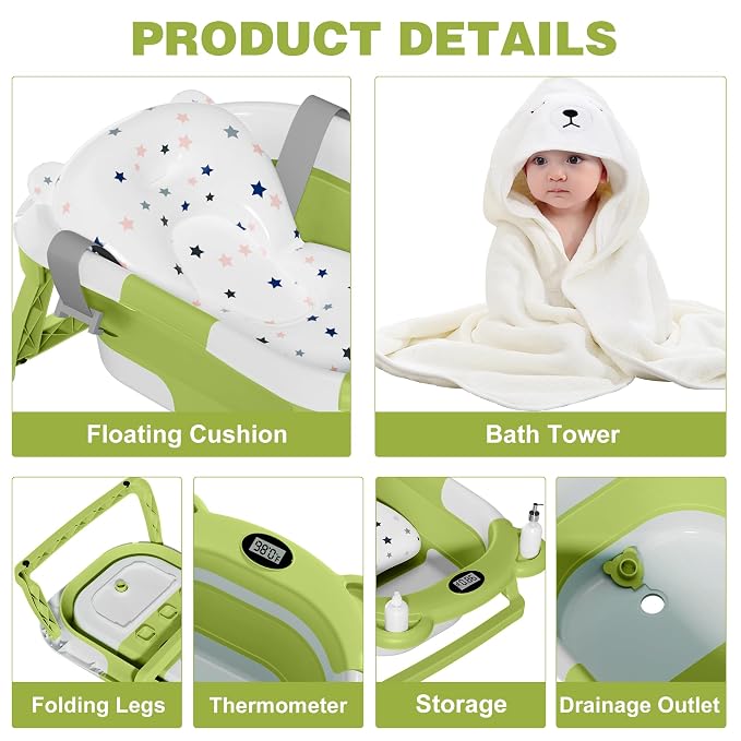MoreFeel Collapsible Baby Bathtub - Image 3