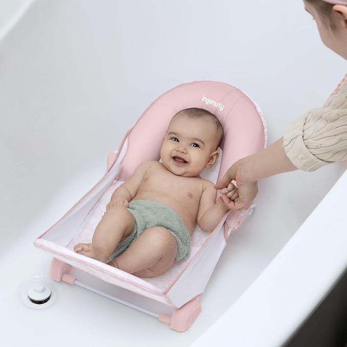 Ingenuity Foldaway 2-Position Bather, 2-Position Adjustable Support Baby Bath - Image 8