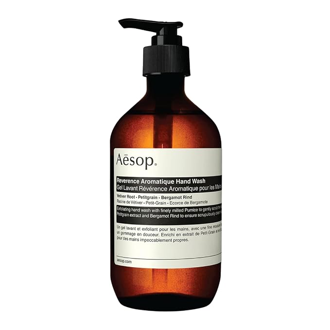 Aesop Reverence Aromatique Hand Wash | Woody, Smoky | Gentle Exfoliating by AesopUSA