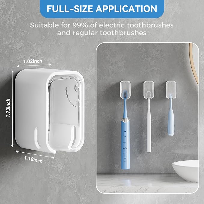 Toothbrush Holders for Bathrooms, Single Toothbrush Dispenser Storage Organizer - Image 4