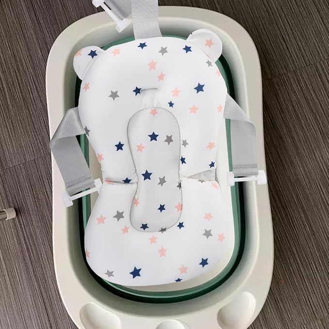 Mesh Bath Support Seat Floating Shower Pad Newborn Non-Slip Cradle Cushion - Image 6