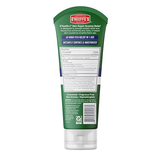 O’Keeffe’s Skin Repair Eczema Relief Body Cream, 7oz Tube – 48 Hour Itch Relief - Image 11