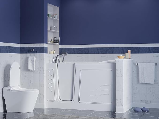 ANZZI Walk-In Soaking Tub 30x60 in Left Drain Quick Fill White – Deep - Image 2