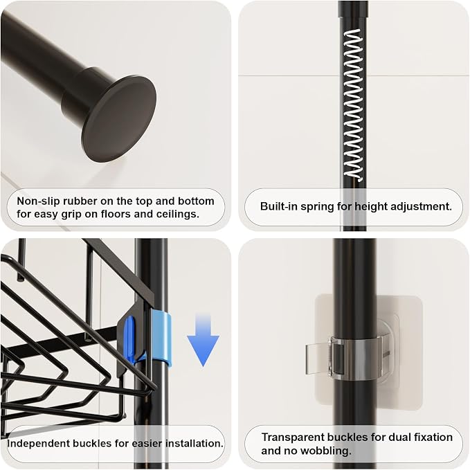 Corner Shower Caddy Tension Pole - Image 7