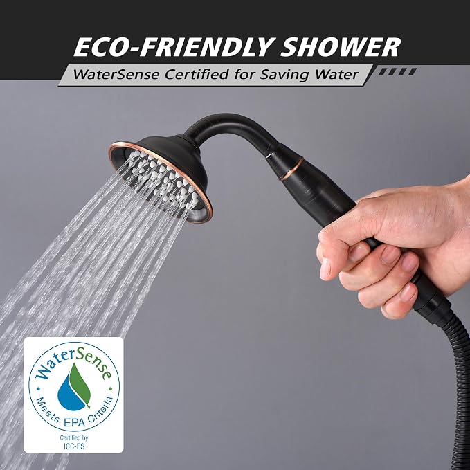 SUMERAIN Oil Rubbed Bronze Wall Mount Bathtub Faucet - Image 6