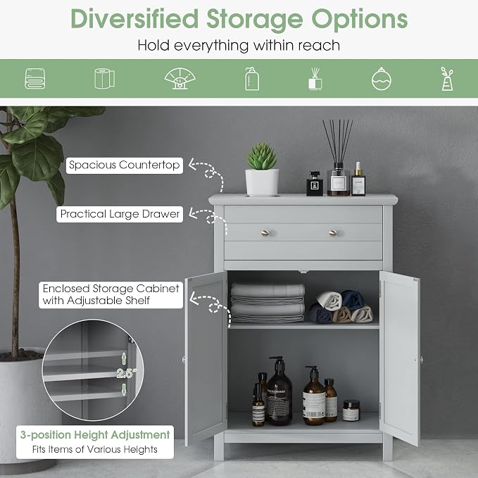 LOKO Bathroom Floor Cabinet, Kitchen Storage Cabinet - Image 7