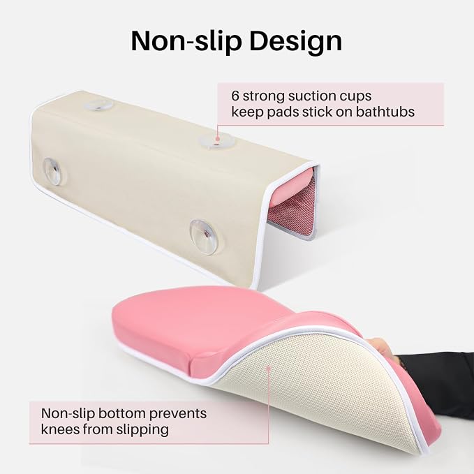 Odor-Free Baby Bath Kneeler and Elbow Rest Pad Set, 1.6'' Thick, Quickly Dry - Image 4