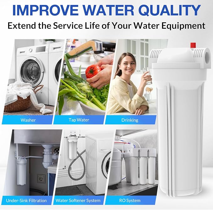 SimPure Whole House Water Filter Housing, Inline Water Filter - Image 6