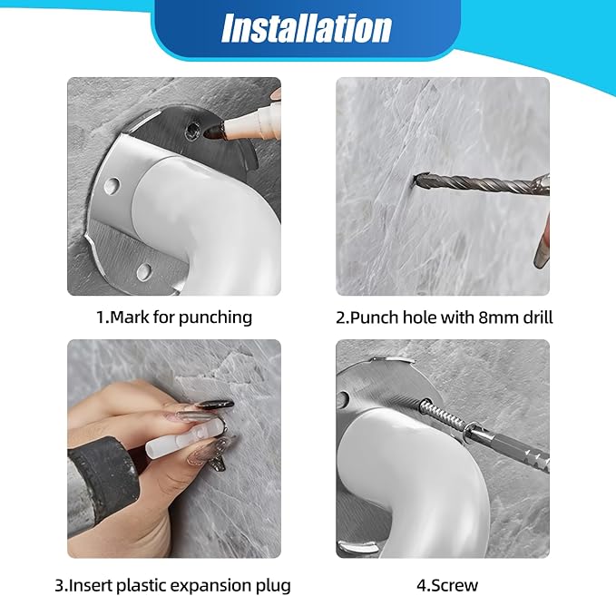 L Shaped Grab Bar for Elderly - Image 8
