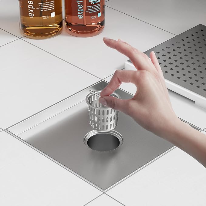 Neodrain 8-Inch Square Shower Drain - Image 5