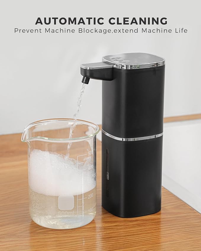 2 Pack Automatic Foaming Soap Dispenser, 12.8oz Rechargeable, Adjustable Foam - Image 6