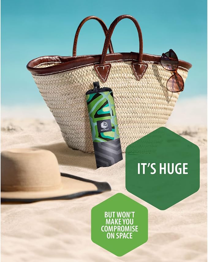 VENTURE 4TH Microfiber Beach Towel: Quick-Dry, Sandproof and Lightweight - Image 4