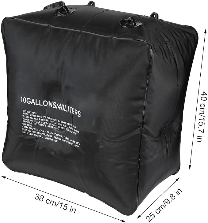 Solar Shower Bag, Waterproof Portable Camping Shower Water Bag, Solar Camping - Image 2