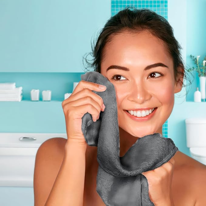 Wealuxe Dark Gray Washcloths 48 Pack - Image 6