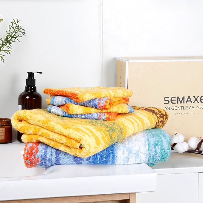 SEMAXE 12-Piece Family Bathroom Towel Set - Image 7