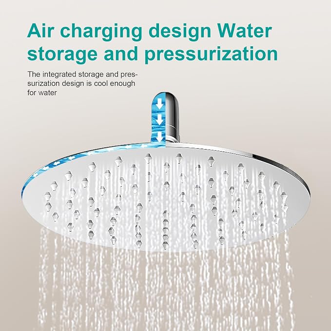 All Metal Rain Shower Head - Image 5