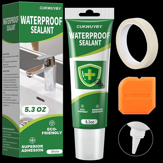 1 Pack Silicone Caulk 5.3 Oz Squeeze Tube Waterproof Silicone Sealant by Unknown