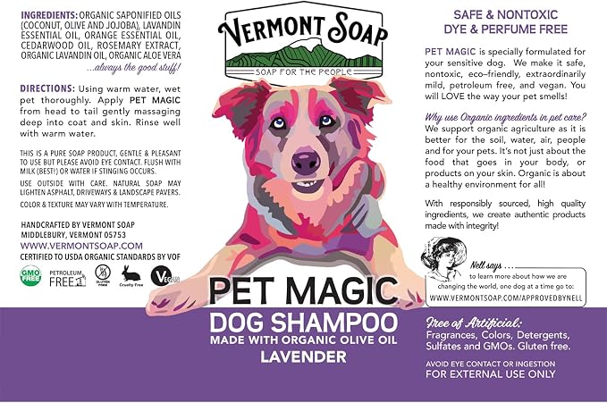 VERMONT SOAP Organics Pet Shampoo - Image 2