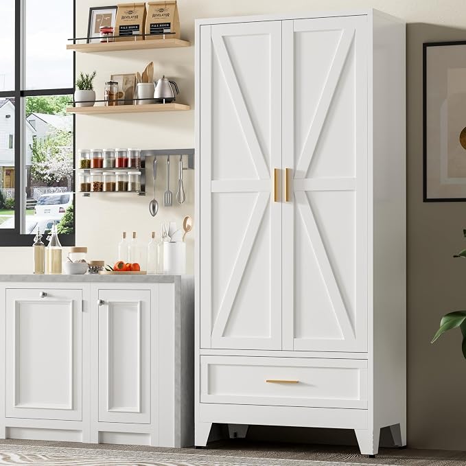 71"Tall Metal Storage Cabinet by Baborokicforyournewlife
