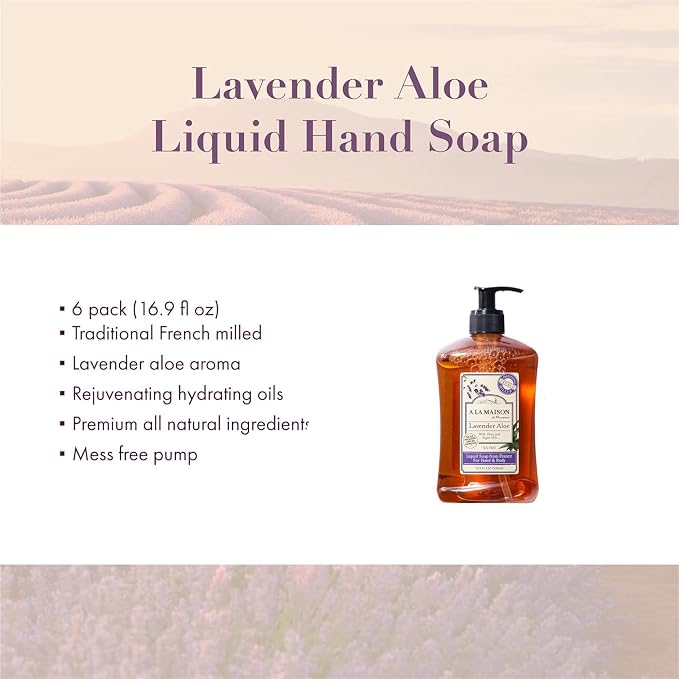A LA MAISON Lavender Aloe Natural Hand Wash Made - Image 3