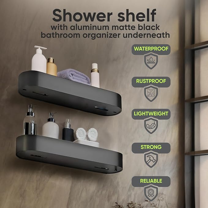 Wall-Mounted Shower Shelf - Image 3
