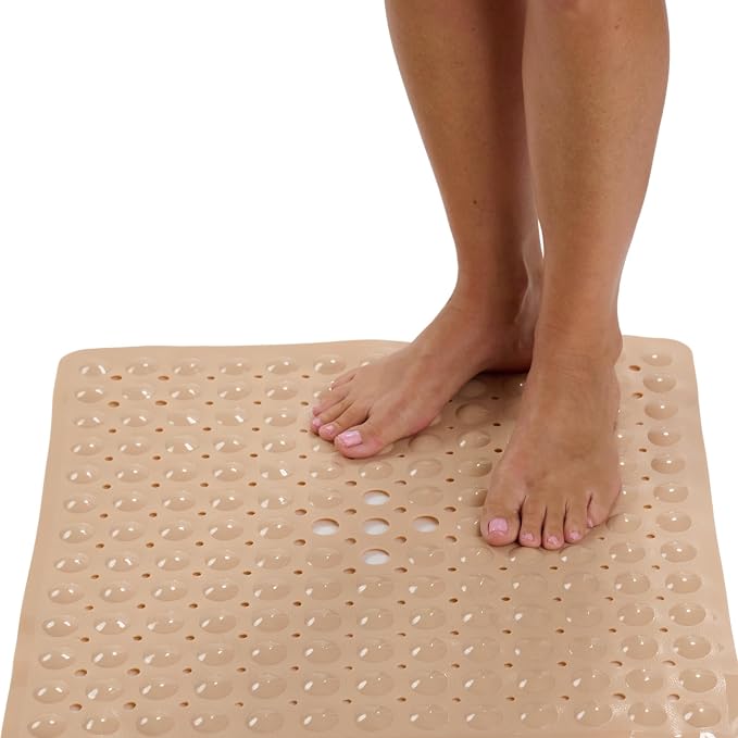 ENKOSI 21 x 21 inch Square Non-Slip Shower Mat – Anti-Slip Shower Mats by ENKOSI