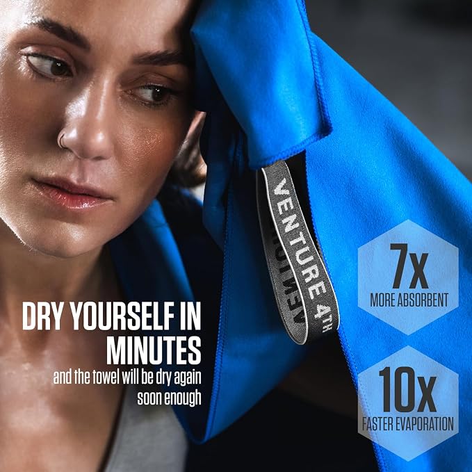 VENTURE 4TH Quick Dry Towel. Microfiber Travel Towel Ideal - Image 4