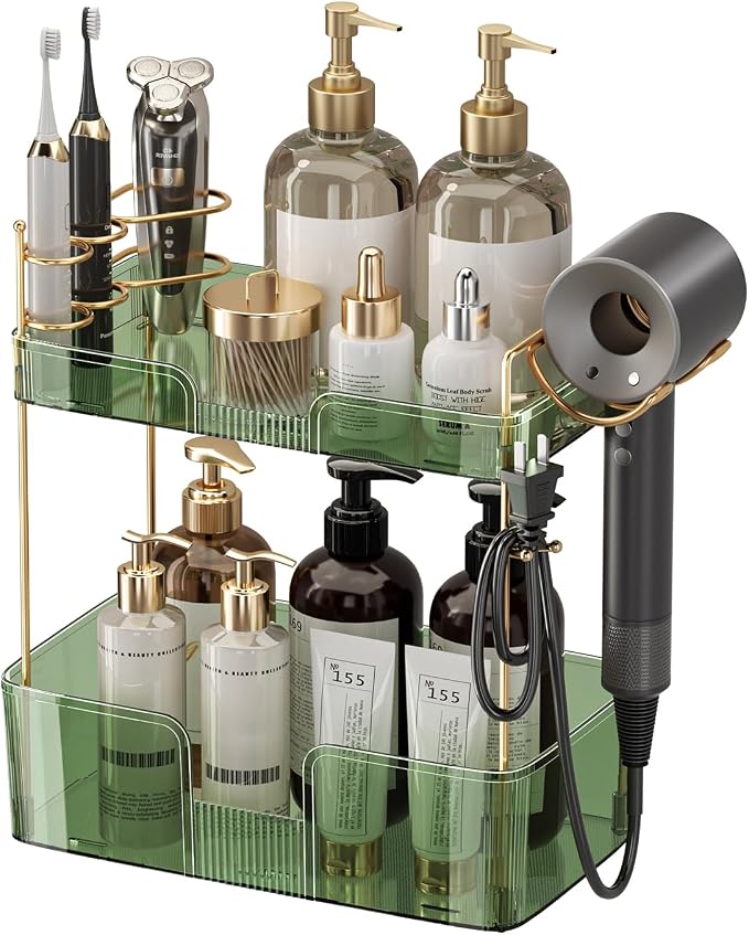 2 Tier Bathroom Counter Organizer by SHUANGQING