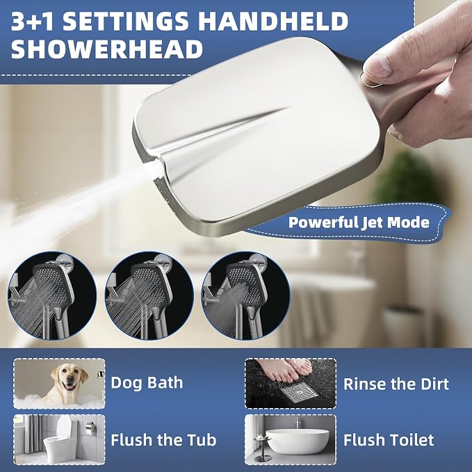 14" High Pressure Rain/Rainfall Shower Heads - Image 2