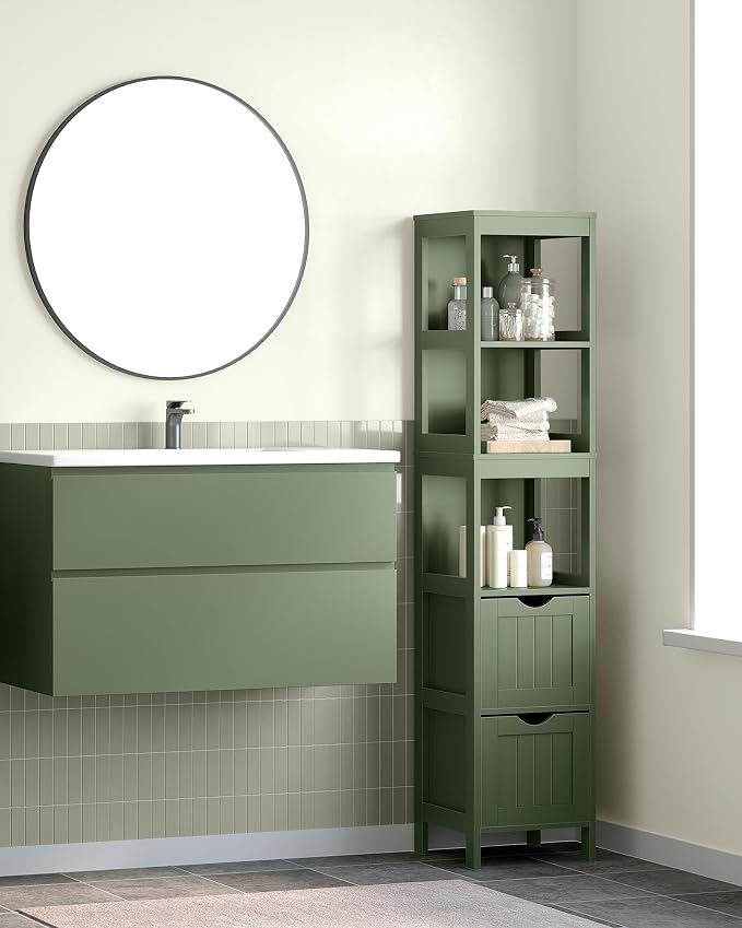 VASAGLE Storage Cabinet, Storage Organizer Rack Stand - Image 2