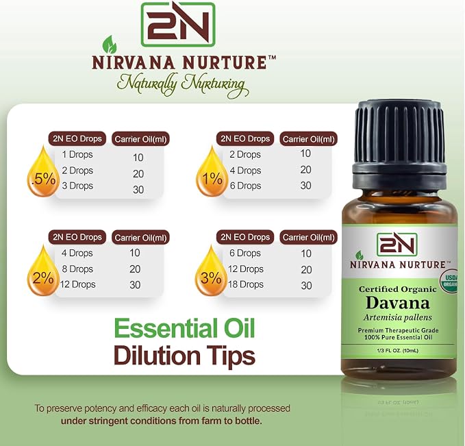 Davana Essential Oil USDA Certified Organic 100% Pure Premium Therapeutic Grade - Image 5