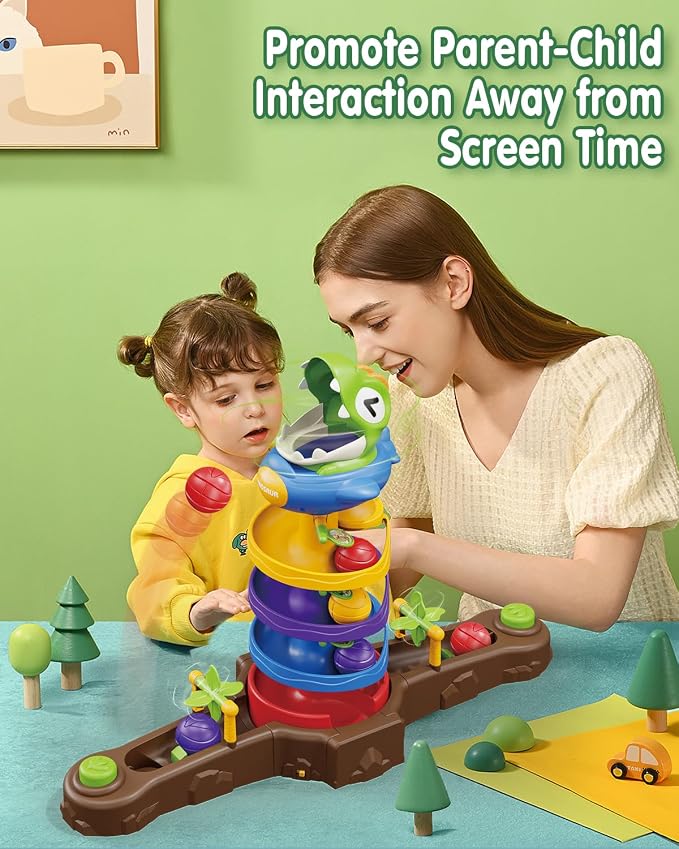 Dinosaur Ball Drop Toy for 3 4 5 6 7 8 Years Old Kids, Dino Spin Twister - Image 3