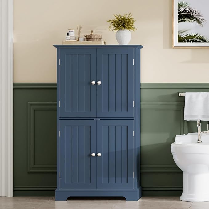 ChooChoo Bathroom Floor Cabinet, Modern Bathroom Storage Cabinet - Image 6
